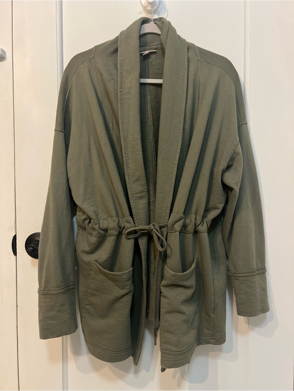 Knox Rose Green Drawstring Cardigan Size XXL